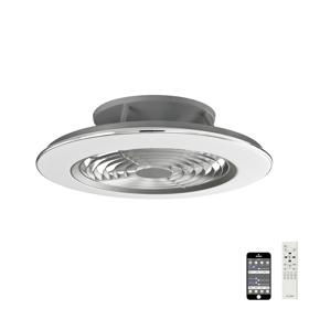 M6706  Alisio 70W LED Dimmable Ceiling Light & Fan, Remote / APP Controlled Polished Chrome